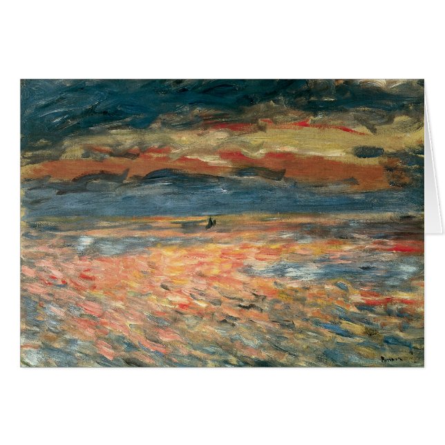 Atardecer en el mar por Pierre Renoir, Bella Artes (Anverso (Horizontal))