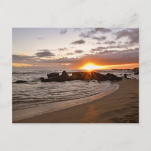 Atardecer en el Parque Salt Pond - Kauai, postal H