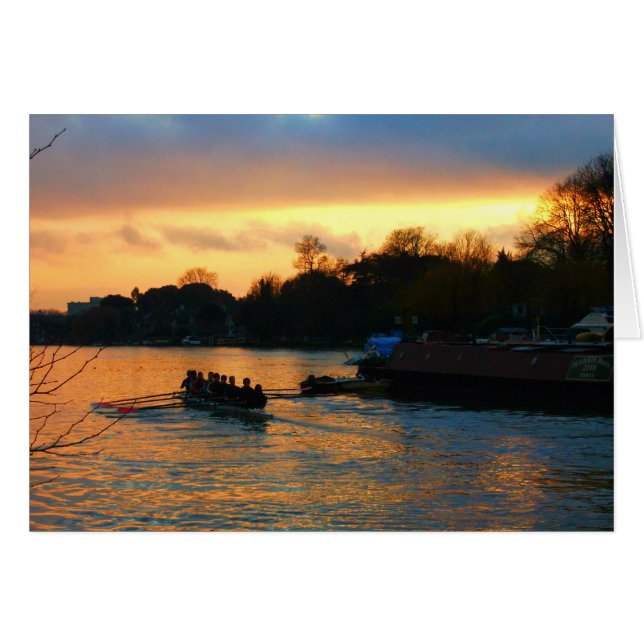 Atardecer en el río Támesis, Kingston en el Támesi (Anverso (Horizontal))