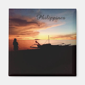 Atardecer en Filipinas junto al mar - Imán