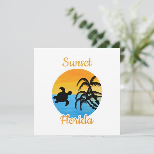 Atardecer en Florida (Anverso de pie)