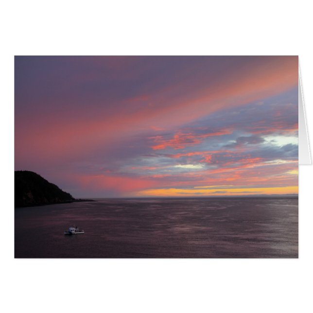 Atardecer en Grand Manan (Anverso (Horizontal))