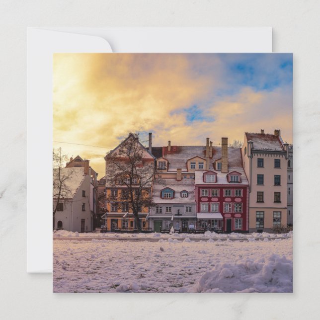 Atardecer en la calle Riga (Anverso)