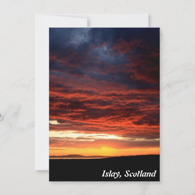 Atardecer en la carta de Islay, Escocia (Anverso)