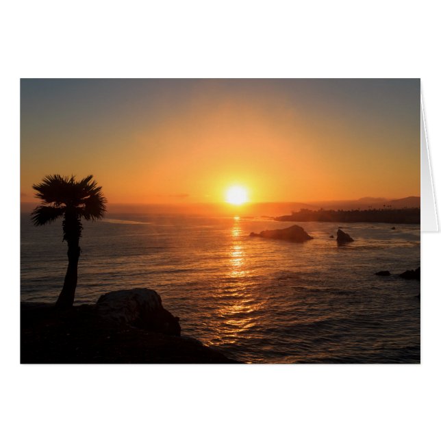 Atardecer en la costa oeste (Anverso (Horizontal))