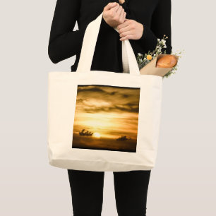 Atardecer En La Gran Bolsa De Tote Del Océano Pací