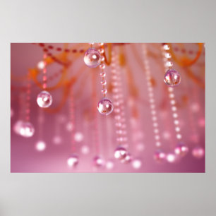 Atardecer en la impresión de cristal