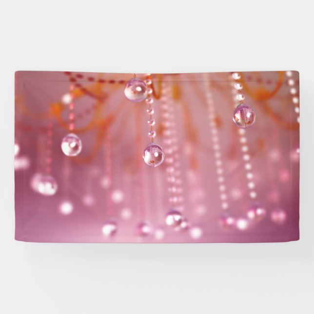 Atardecer en la pancarta de cristal (Horizontal)