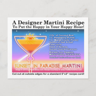 Atardecer en la postal de Martini Paradise