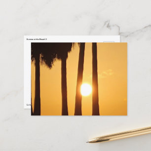Atardecer en la tarjeta postal Beach II