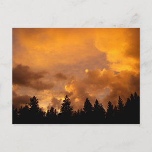 Atardecer en las sierras - postal