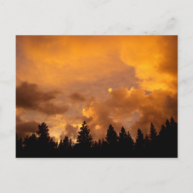 Atardecer en las sierras - postal (Anverso)