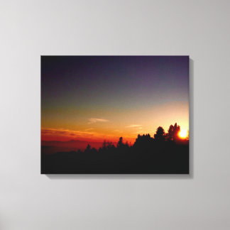 Atardecer en lienzo