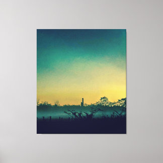 Atardecer en lienzo