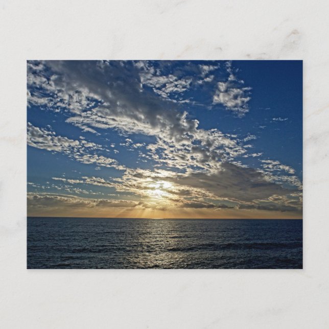 Atardecer en Liguria - la postal Cinque Terre (Anverso)