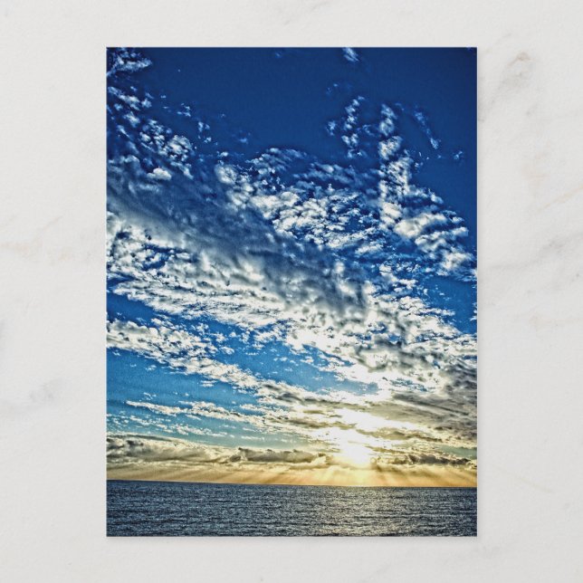 Atardecer en Liguria - la postal Cinque Terre (Anverso)