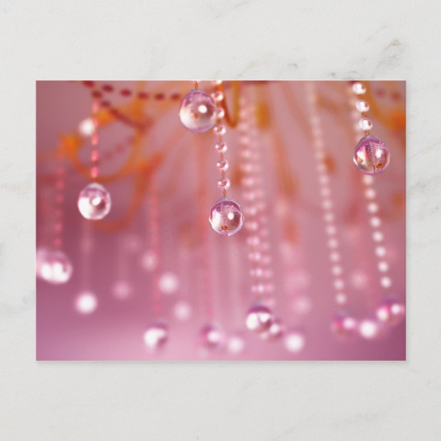 Atardecer en tarjeta postal cristalina (Anverso)