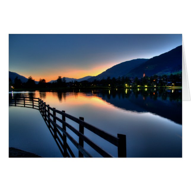 Atardecer en Uttendorfer See (Anverso (Horizontal))