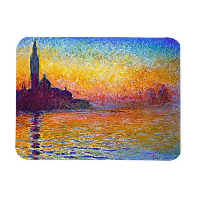 Atardecer en Venecia, imán italiano (Horizontal)