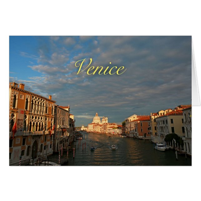 Atardecer en Venecia Italia (Anverso (Horizontal))