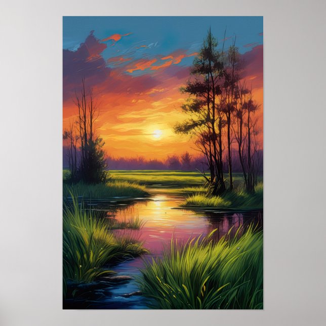 Atardecer espectral, la magia del arte digital (Frente)