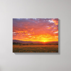 Atardecer nº 2, Impresión en lienzo de la serie At