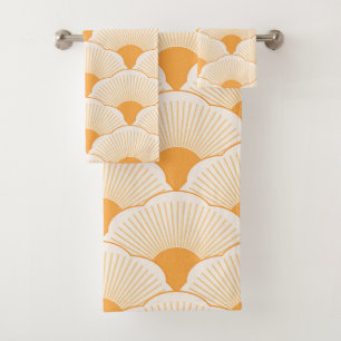 Atardecer, naranja tonal, textura de hormigón