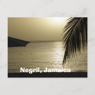 Atardecer: Negril, postal de Jamaica