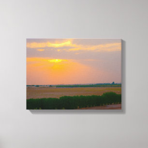 Atardecer No. 3, Impresión en lienzo de la serie A