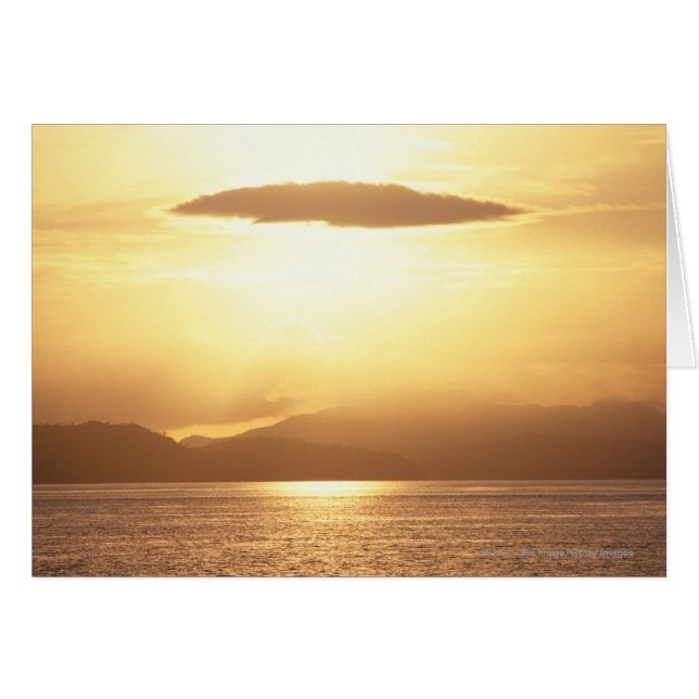 Atardecer oceánico (Anverso (Horizontal))