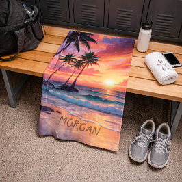 Atardecer personalizado en la playa tropical | Dep