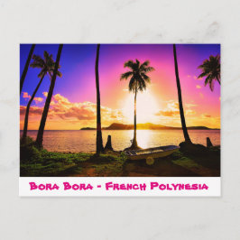 Atardecer postal en Bora Bora, Polinesia Francesa