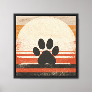 Atardecer Retro de Pata – Arte Vintage para Amante