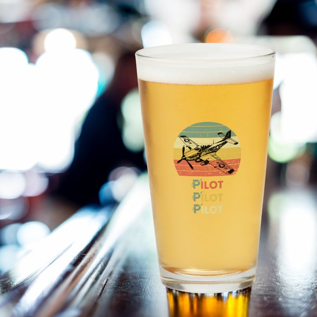 Atardecer retro vintage, piloto de aviones, aviaci (Subido por el creador)