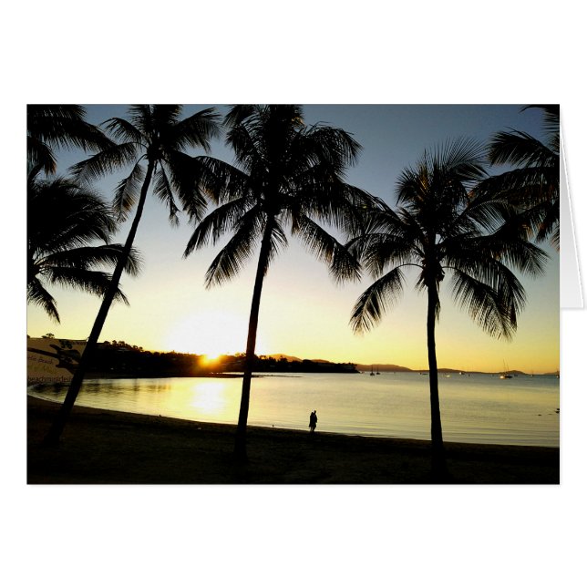 Atardecer sobre Airlie Beach, QLD, Australia (Anverso (Horizontal))
