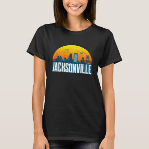 Atardecer sobre camiseta del centro de Jacksonvill