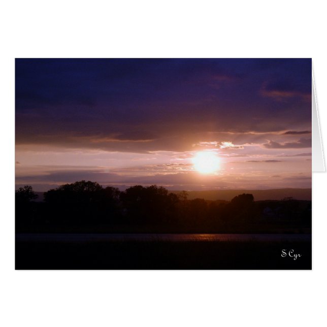 Atardecer sobre Connecticut, S Cyr (Anverso (Horizontal))