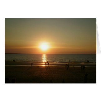 Atardecer sobre el mar