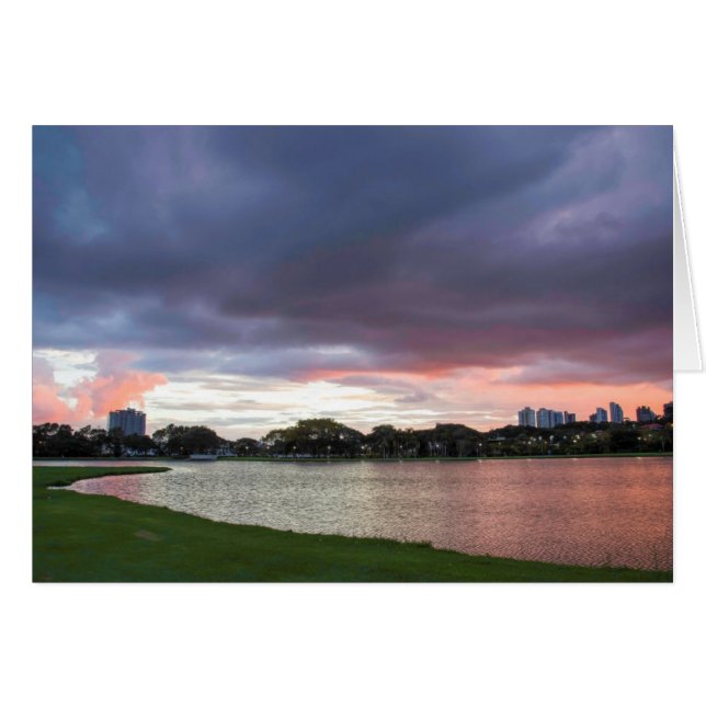 Atardecer Sobre El Parque (Anverso (Horizontal))