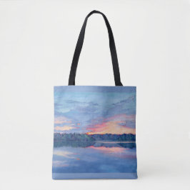 Atardecer sobre la bolsa del lago Tote