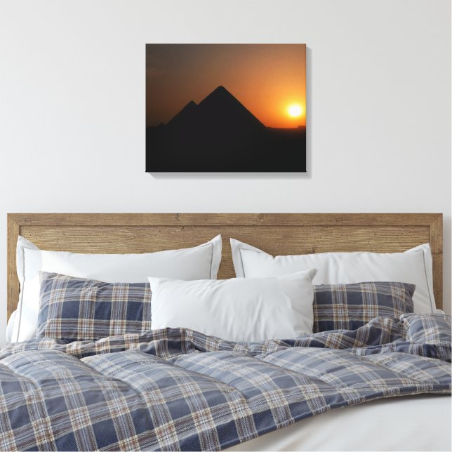 Atardecer sobre la gran pirámide - Impresión de li (Insitu(Dormitorio))