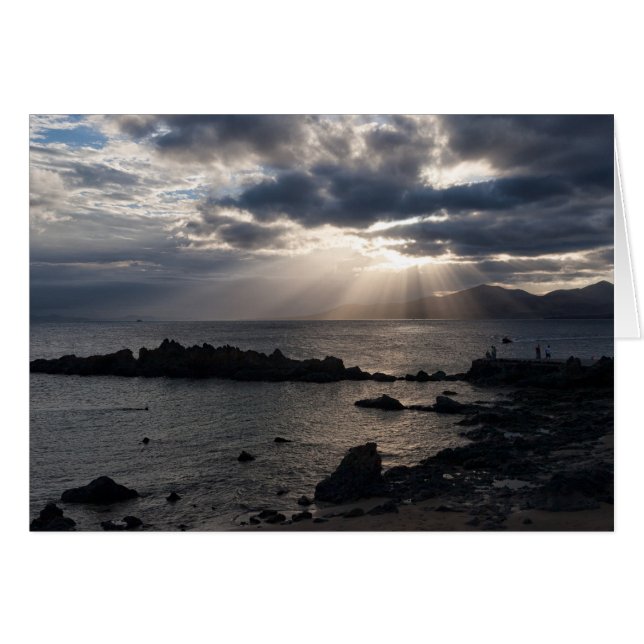 Atardecer sobre Lanzarote (Anverso (Horizontal))