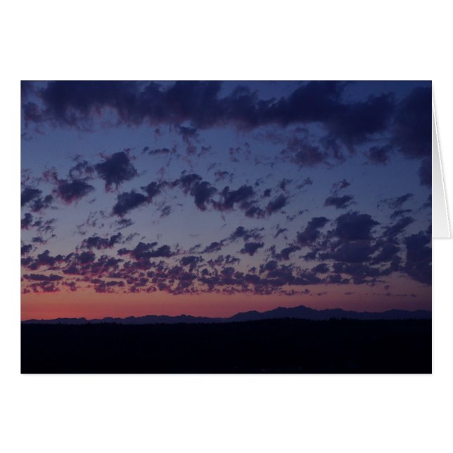 Atardecer sobre las montañas olímpicas (Anverso (Horizontal))