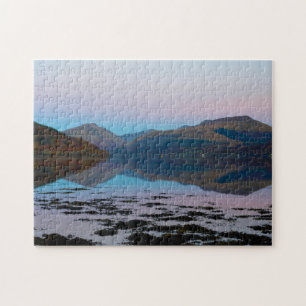 Atardecer sobre Loch Fyne, rompecabezas de Escocia