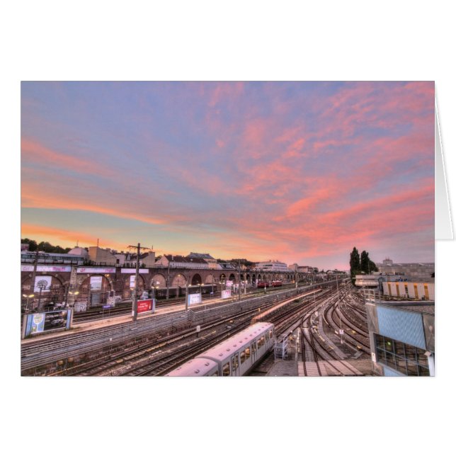 Atardecer sobre Spittelau, Viena Austria (Anverso (Horizontal))