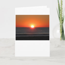 Atardecer, tarjeta