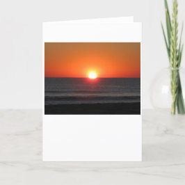 Atardecer, tarjeta