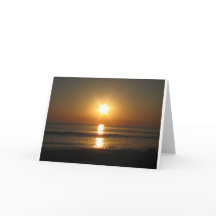 Atardecer, tarjeta