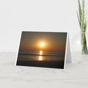 Atardecer, tarjeta