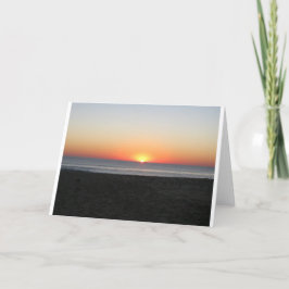 Atardecer, tarjeta